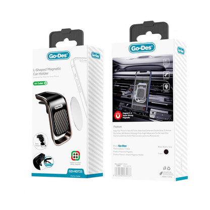 Go Des GD-HD733 L-Shaped Magnetic Araç Telefon Tutucu