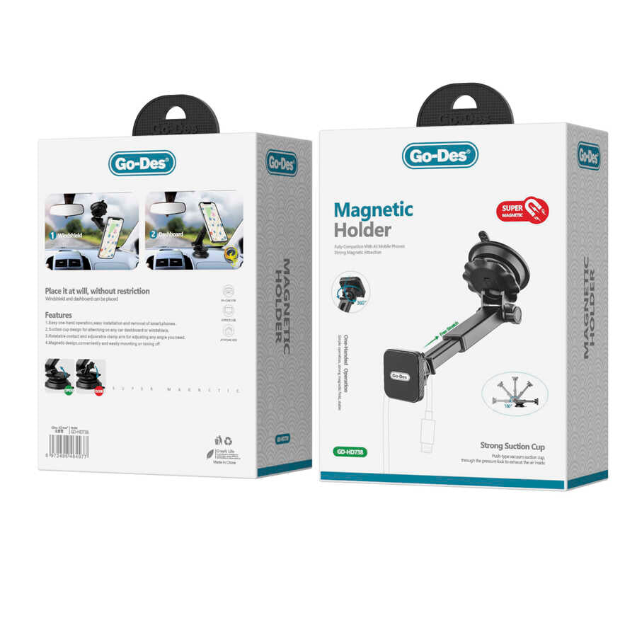 Go Des GD-HD738 Magnetik Araç Telefon Tutucu