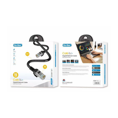 Go Des GD-HM891 1000Mbps Aktarım Hızlı RJ45 Ethernet Kablosu 15M