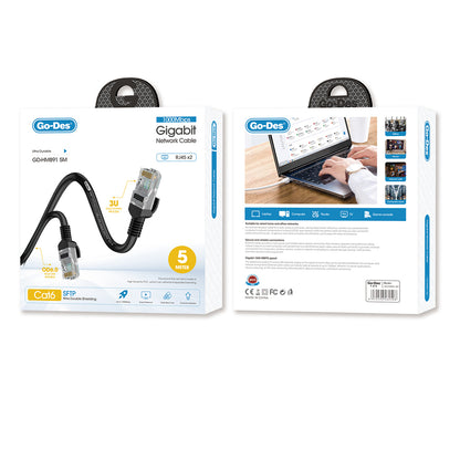 Go Des GD-HM891 1000Mbps Aktarım Hızlı RJ45 Ethernet Kablosu 5M