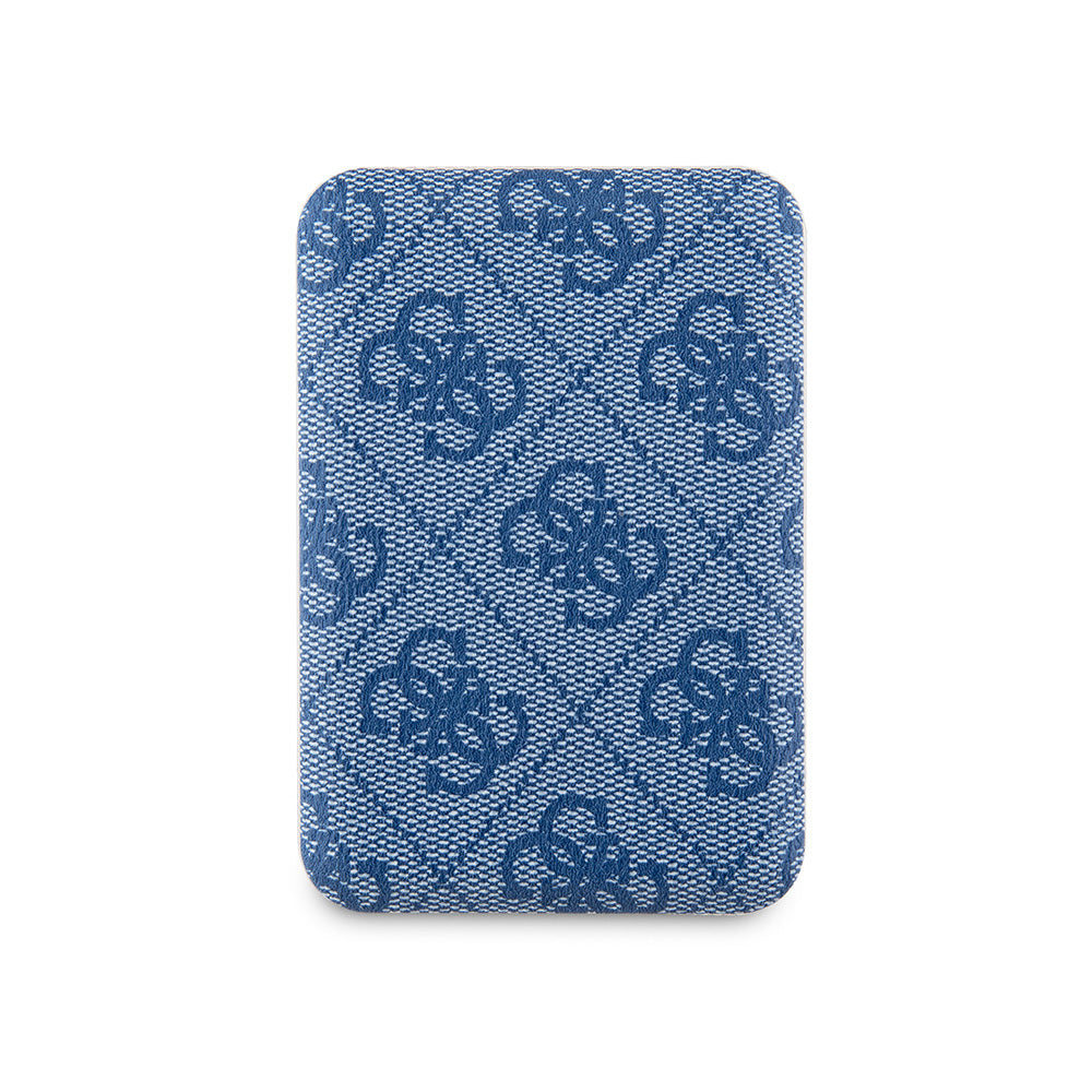 Guess Orjinal Lisanslı Dijital Led Göstergeli PU Deri 4G Desenli Metal Yazı Logolu Powerbank 5000mAh 15W