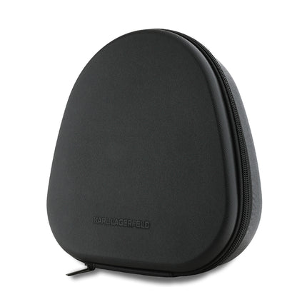 Karl Lagerfeld Orjinal Lisanslı ANC/ENC Özellikli KL Yazı Logolu Saffiano Serisi Kulak Üstü Bluetooth Kulaklık v5.3