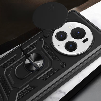 Honor Magic 6 Pro Kılıf Magnetik Standlı Kamera Korumalı Zore Sürgülü Vega Kapak