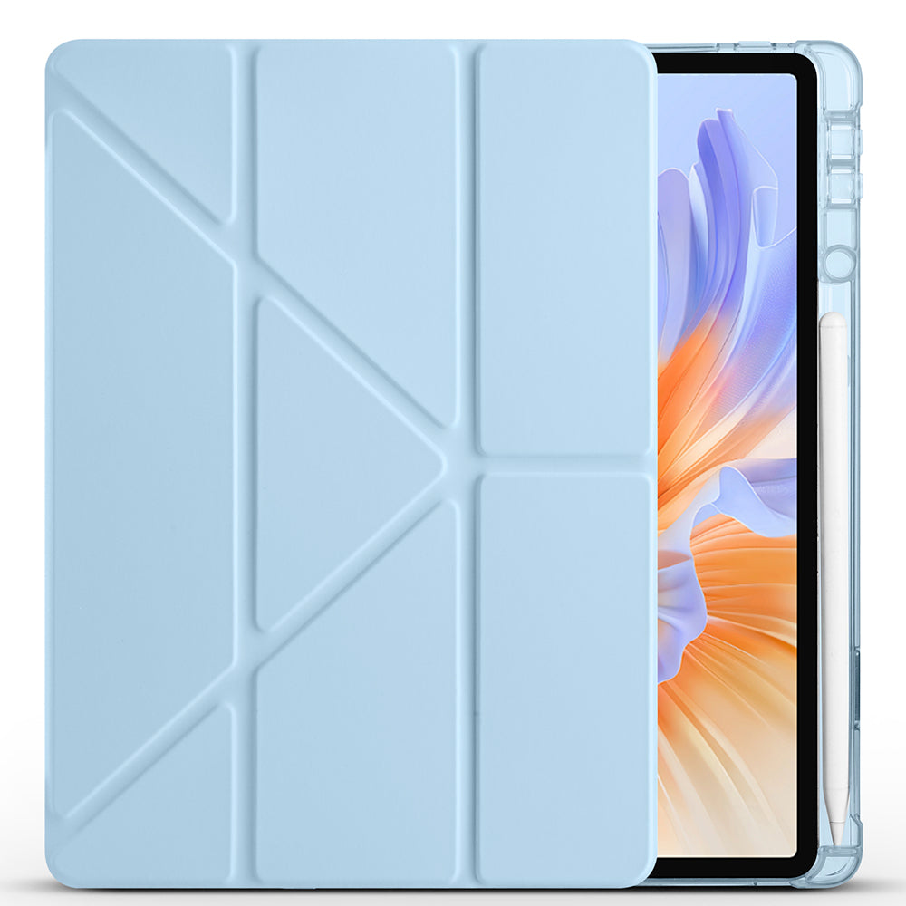 Honor Pad V9 Kılıf Zore Tri Folding Kalem Bölmeli Standlı Kılıf