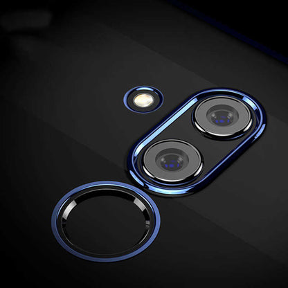 Huawei Mate 20 Lite Kılıf Zore Dört Köşeli Lazer Silikon Kapak