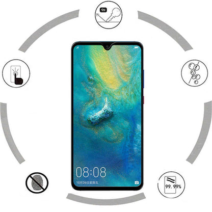 Huawei Mate 20 Zore Kenarları Kırılmaya Dayanıklı Cam Ekran Koruyucu
