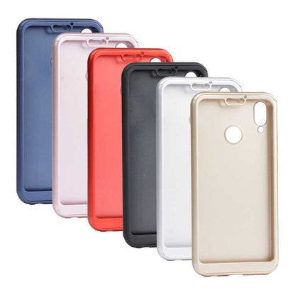 Huawei P Smart 2019 Kılıf Zore 360 3 Parçalı Rubber Kapak