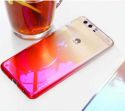 Huawei P10 Kılıf Zore Renkli Transparan Kapak