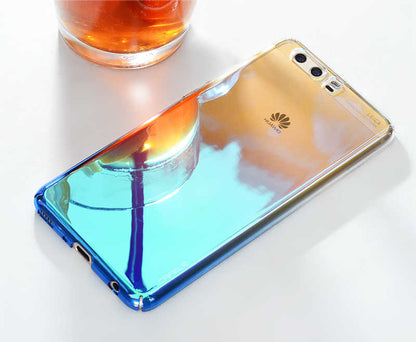 Huawei P10 Kılıf Zore Renkli Transparan Kapak