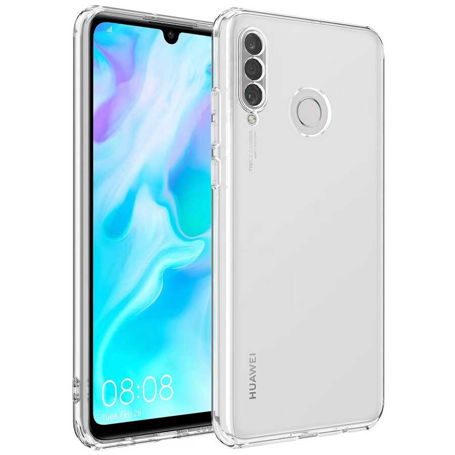 Huawei P30 Lite Kılıf Zore Kamera Korumalı Süper Silikon Kapak