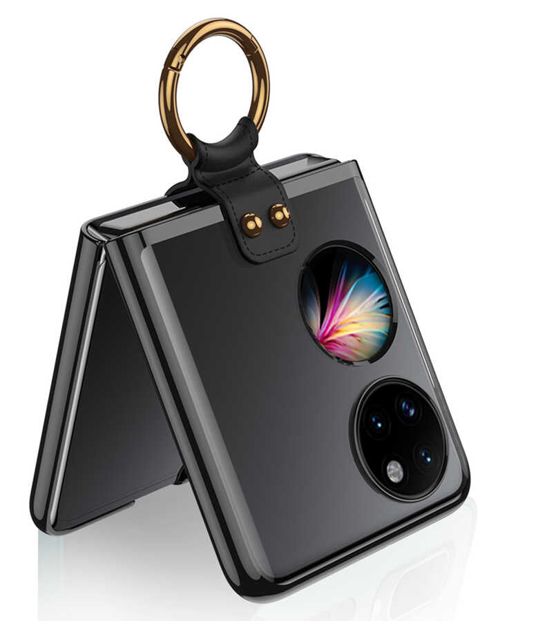 Huawei P50 Pocket Kılıf Zore Yüzüklü Kıpta Kapak