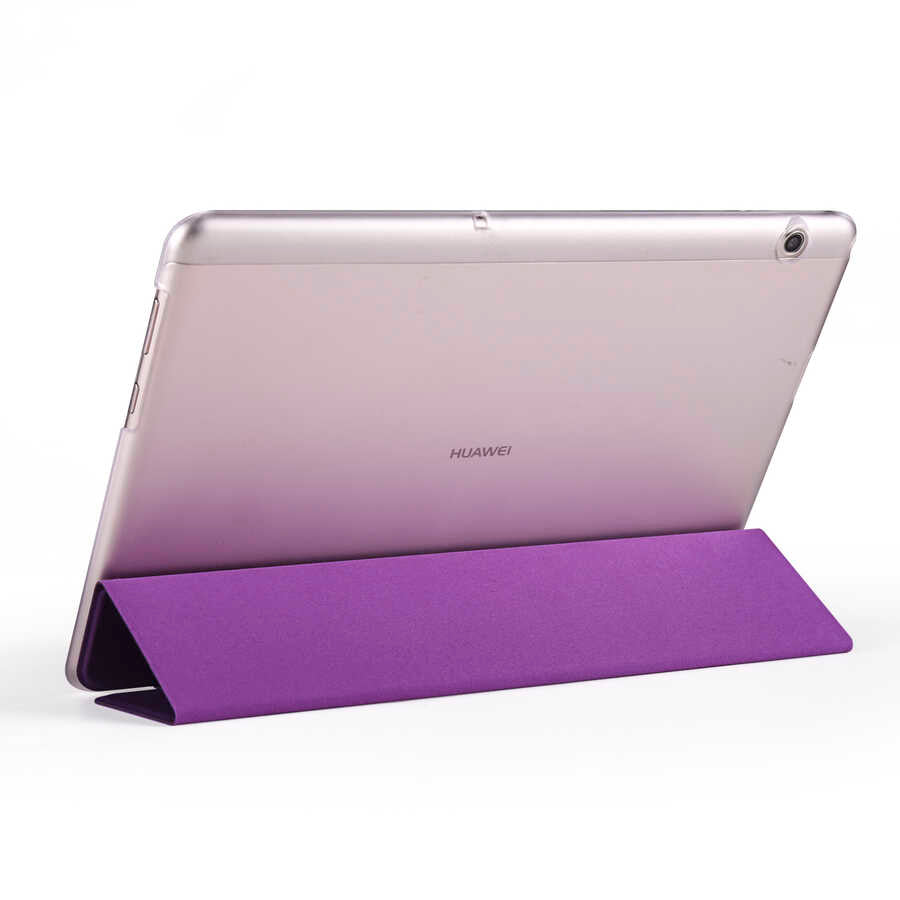 Huawei T5 10 inc Zore Smart Cover Standlı 1-1 Kılıf