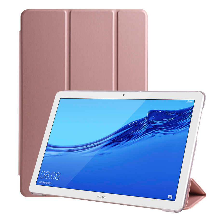 Huawei T5 10 inc Zore Smart Cover Standlı 1-1 Kılıf