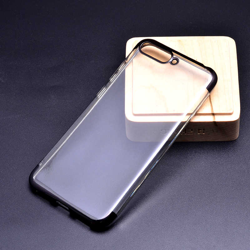 Huawei Y6 2018 Kılıf Zore Dört Köşeli Lazer Silikon Kapak