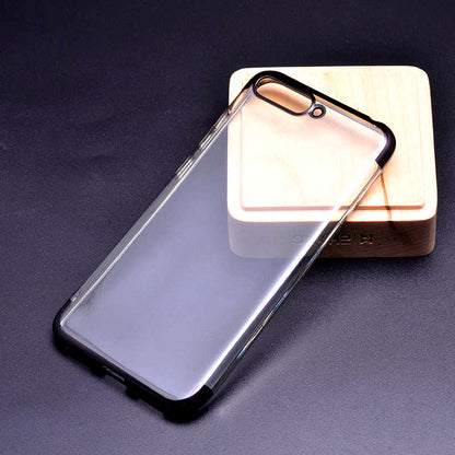 Huawei Y6 2018 Kılıf Zore Dört Köşeli Lazer Silikon Kapak