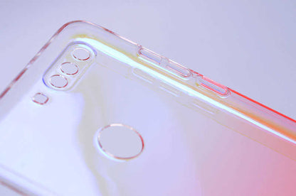 Huawei Y7 2018 Kılıf Zore Renkli Transparan Kapak