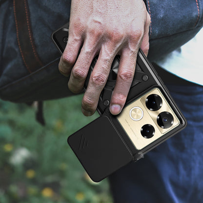 İnfinix Note 40 Pro Kılıf Magnetik Standlı Kamera Korumalı Zore Sürgülü Vega Kapak