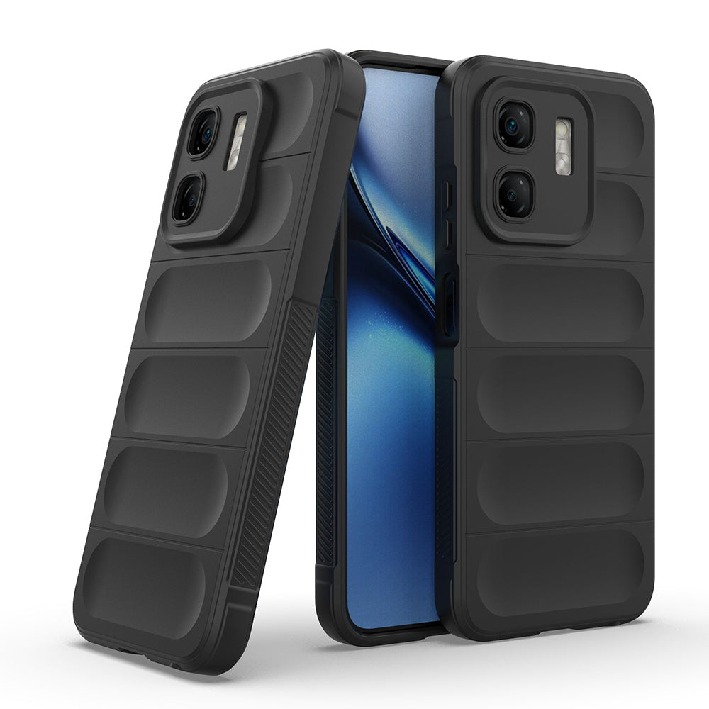 İnfinix Smart 9 Kılıf Esnek TPU Oyuklu Arka Yüzey Tasarımlı Zore Etnik Silikon Kapak