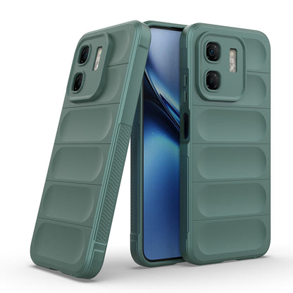 İnfinix Smart 9 Kılıf Esnek TPU Oyuklu Arka Yüzey Tasarımlı Zore Etnik Silikon Kapak