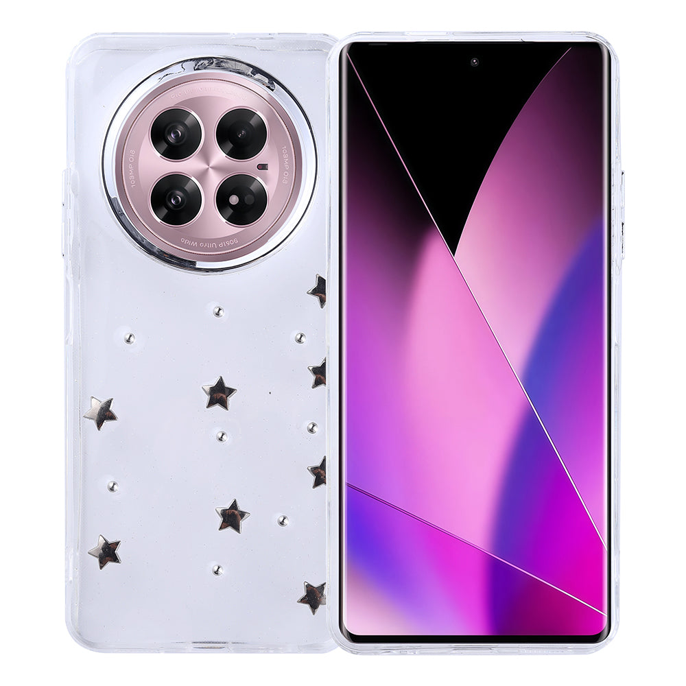 İnfinix Zero 40 5G Kılıf Airbag Tasarımlı Simli Şeffaf Zore Kutup Kapak