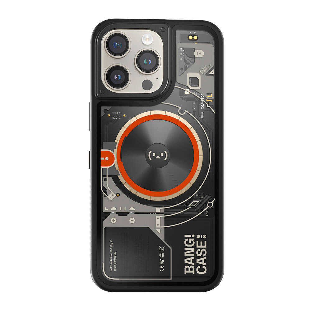 iPhone 14 Pro Max Kılıf Özelleştirilebilir 3 Fonksiyonlu Bluetooth Bağlantılı Bitmo Lab Bangcase Akıllı M-safe Kapak