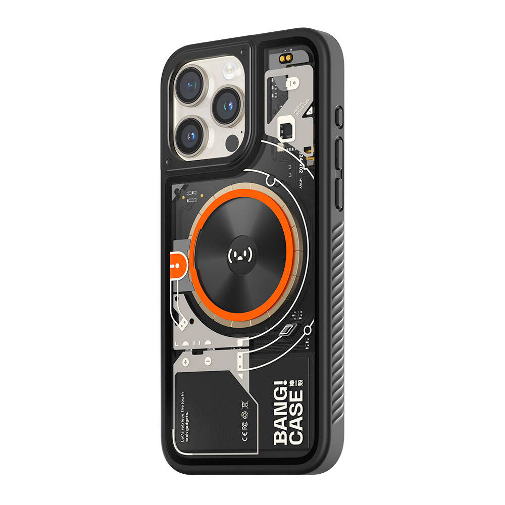 iPhone 14 Pro Max Kılıf Özelleştirilebilir 3 Fonksiyonlu Bluetooth Bağlantılı Bitmo Lab Bangcase Akıllı M-safe Kapak