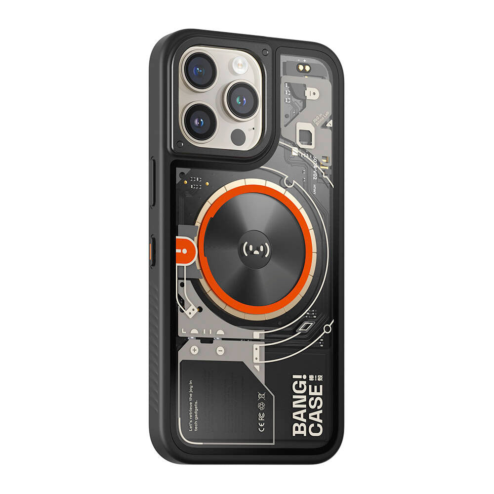 iPhone 14 Pro Max Kılıf Özelleştirilebilir 3 Fonksiyonlu Bluetooth Bağlantılı Bitmo Lab Bangcase Akıllı M-safe Kapak