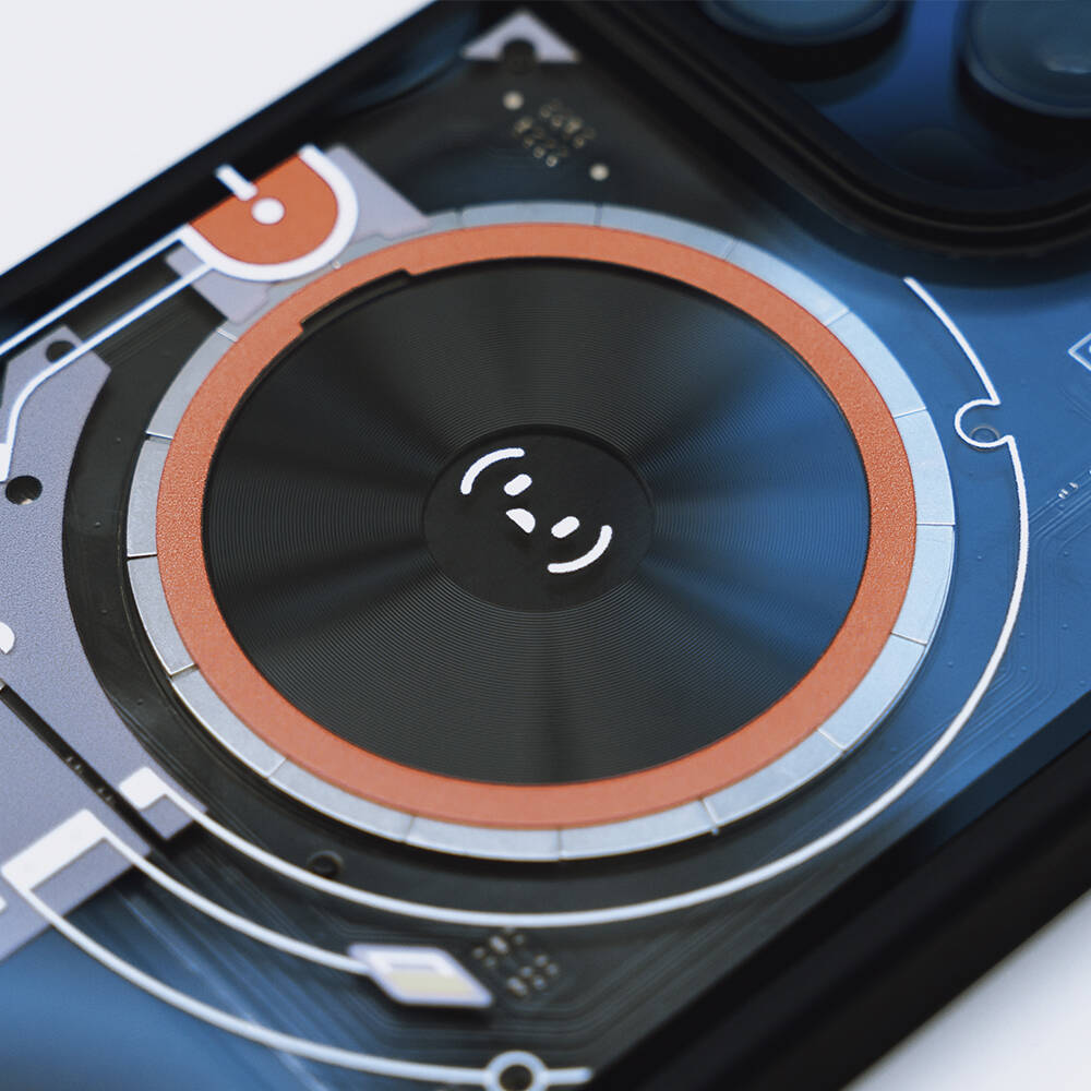 iPhone 14 Pro Max Kılıf Özelleştirilebilir 3 Fonksiyonlu Bluetooth Bağlantılı Bitmo Lab Bangcase Akıllı M-safe Kapak