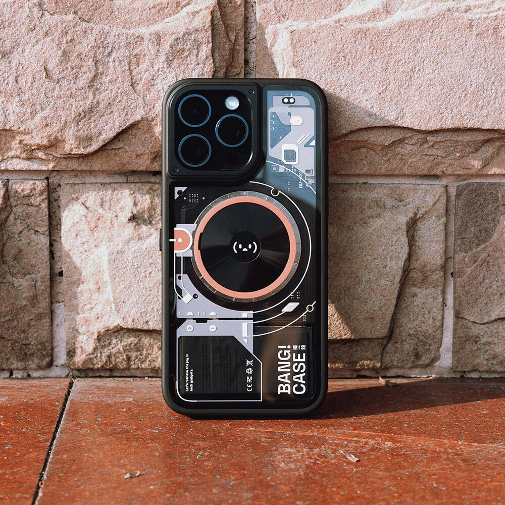 iPhone 14 Pro Max Kılıf Özelleştirilebilir 3 Fonksiyonlu Bluetooth Bağlantılı Bitmo Lab Bangcase Akıllı M-safe Kapak