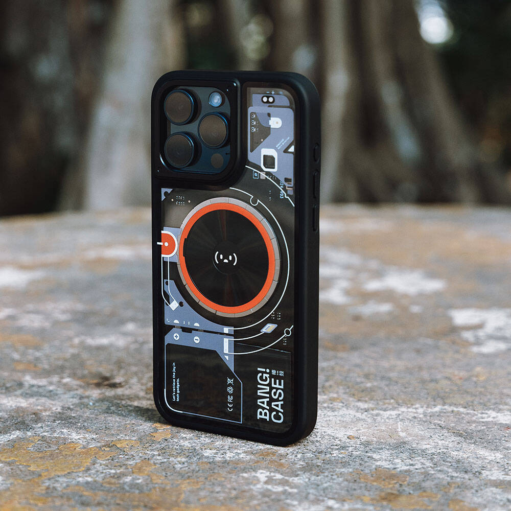 iPhone 14 Pro Max Kılıf Özelleştirilebilir 3 Fonksiyonlu Bluetooth Bağlantılı Bitmo Lab Bangcase Akıllı M-safe Kapak