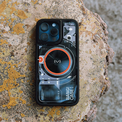 iPhone 15 Pro Max Kılıf Özelleştirilebilir 3 Fonksiyonlu Bluetooth Bağlantılı Bitmo Lab Bangcase Akıllı M-safe Kapak