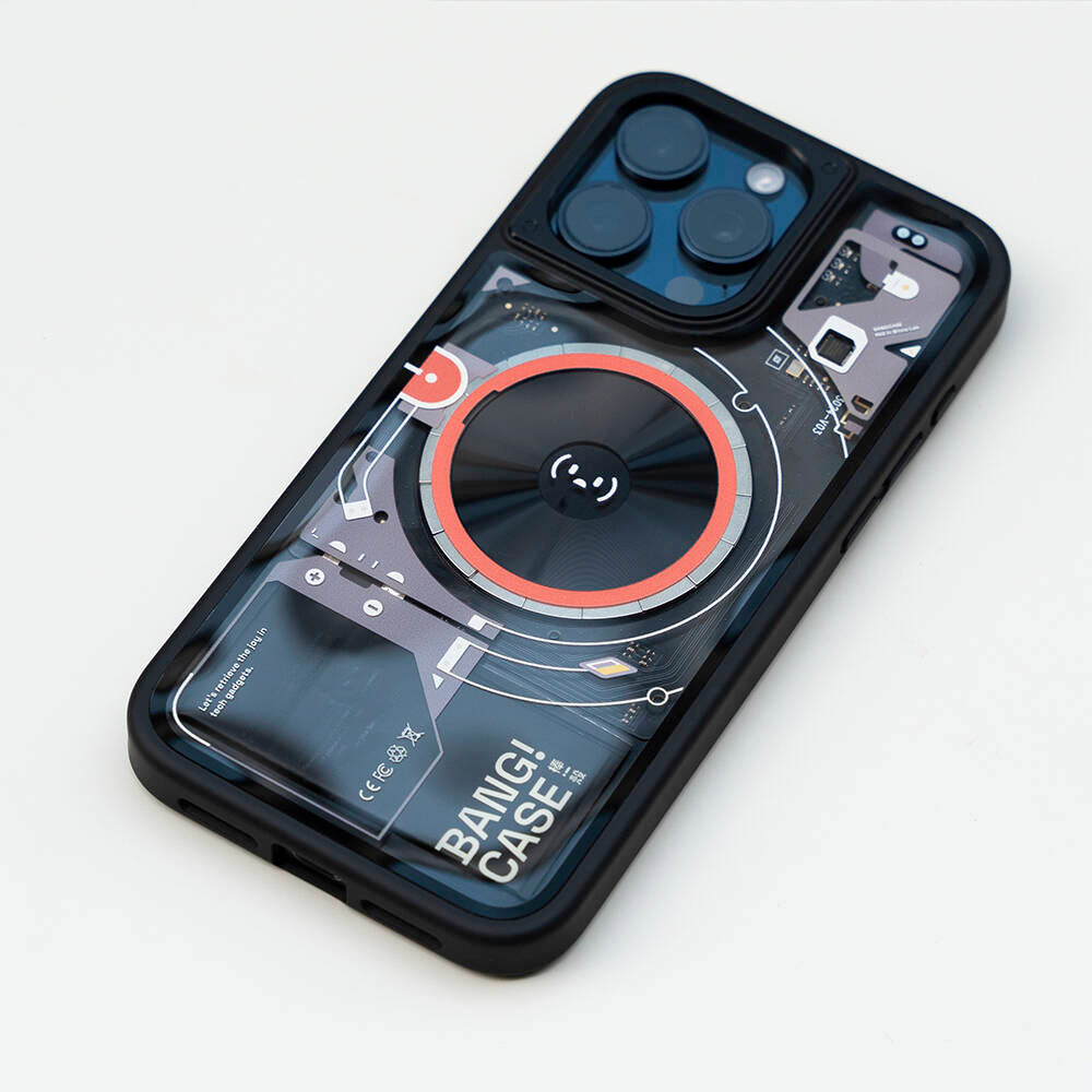 iPhone 15 Pro Max Kılıf Özelleştirilebilir 3 Fonksiyonlu Bluetooth Bağlantılı Bitmo Lab Bangcase Akıllı M-safe Kapak