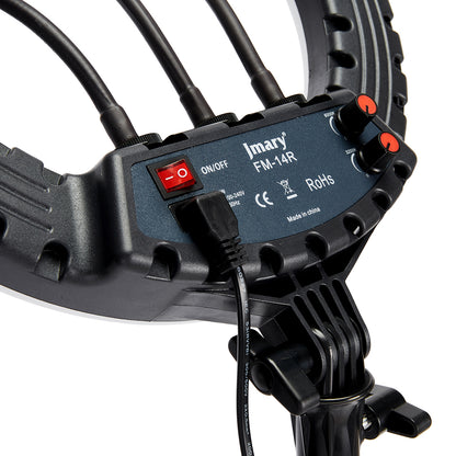 Jmary FM-14R Kumandalı 34cm Işıklı Telefon Tutucu Ring Light