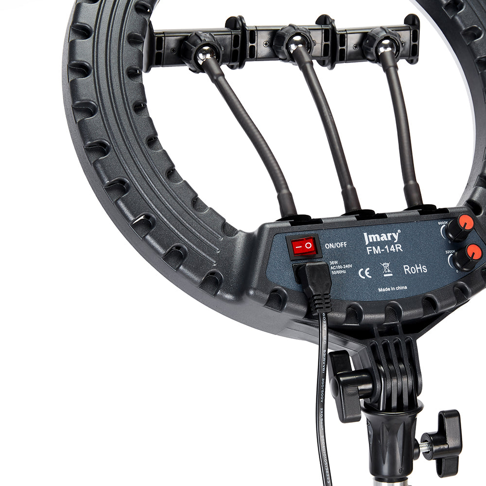 Jmary FM-14R Kumandalı 34cm Işıklı Telefon Tutucu Ring Light