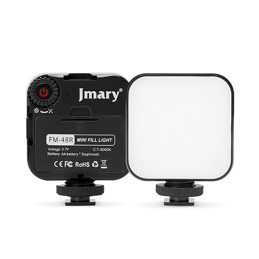 Jmary FM-48R Mini Fill Light Telefon-Kamera Üstü Pilli Aydınlatma Işığı
