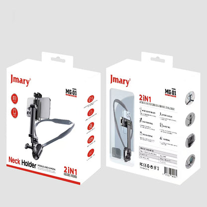 Jmary MG-01 2in1 Eller Serbest Boyun Askılı Telefon Tutucu