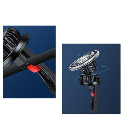 Jmary MH-77 Magnetik 360 Derece Oynar Başlıklı Telefon Tutucu Havalandırma Tasarım