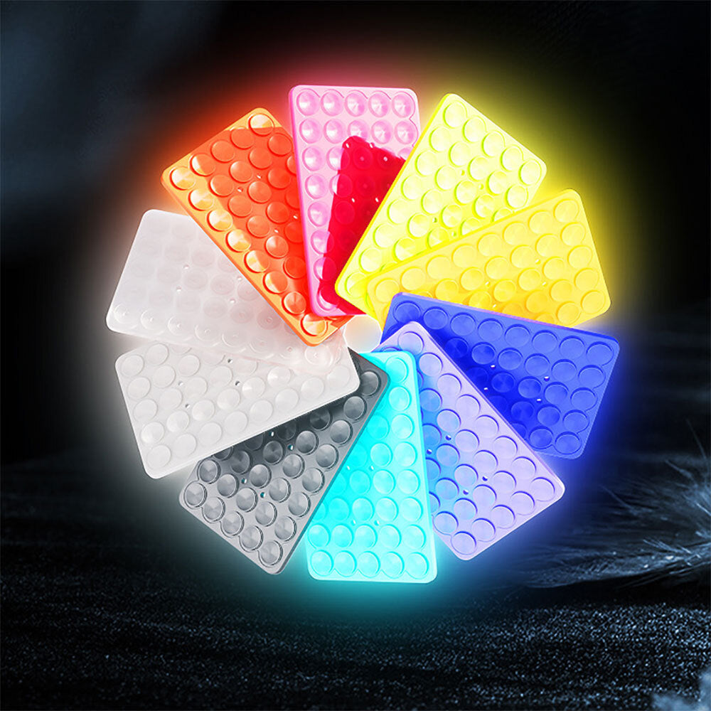 Kare Öpücüklü 02 Fosforlu Silikon Telefon Tutucu