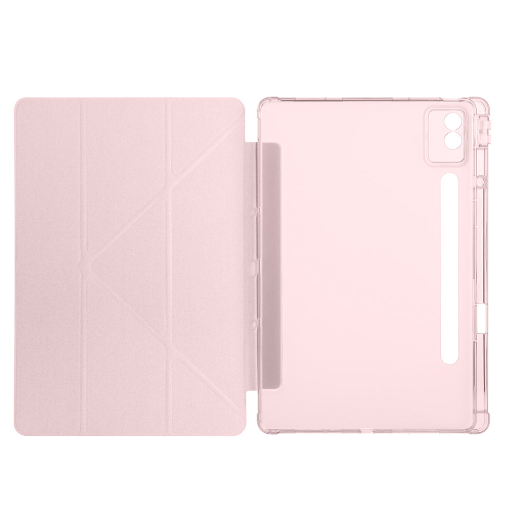 Lenovo Idea Tab Pro 12.7 TB-373FU Kılıf Zore Tri Folding Kalem Bölmeli Standlı Kılıf