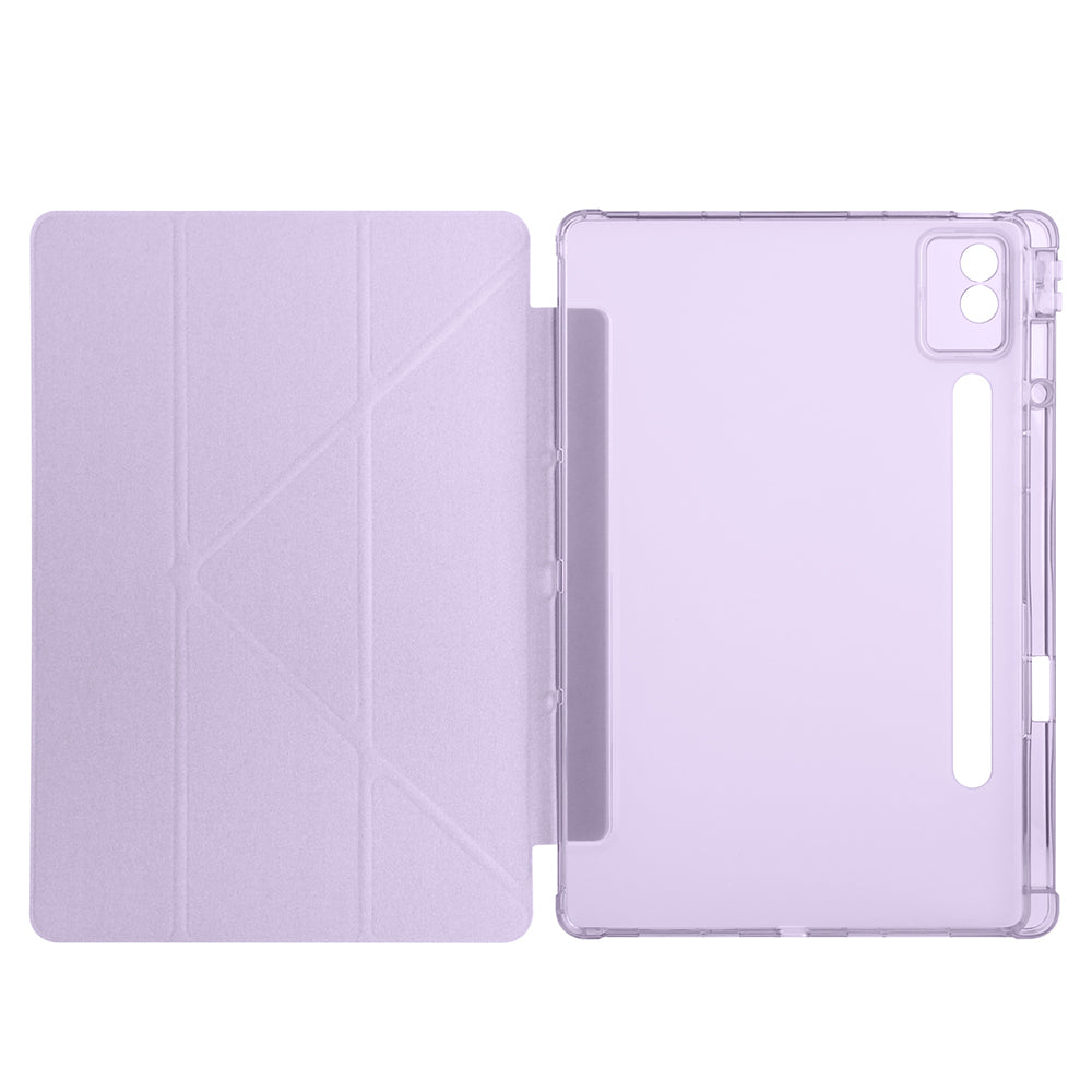 Lenovo Idea Tab Pro 12.7 TB-373FU Kılıf Zore Tri Folding Kalem Bölmeli Standlı Kılıf