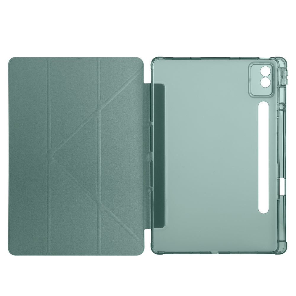Lenovo Idea Tab Pro 12.7 TB-373FU Kılıf Zore Tri Folding Kalem Bölmeli Standlı Kılıf