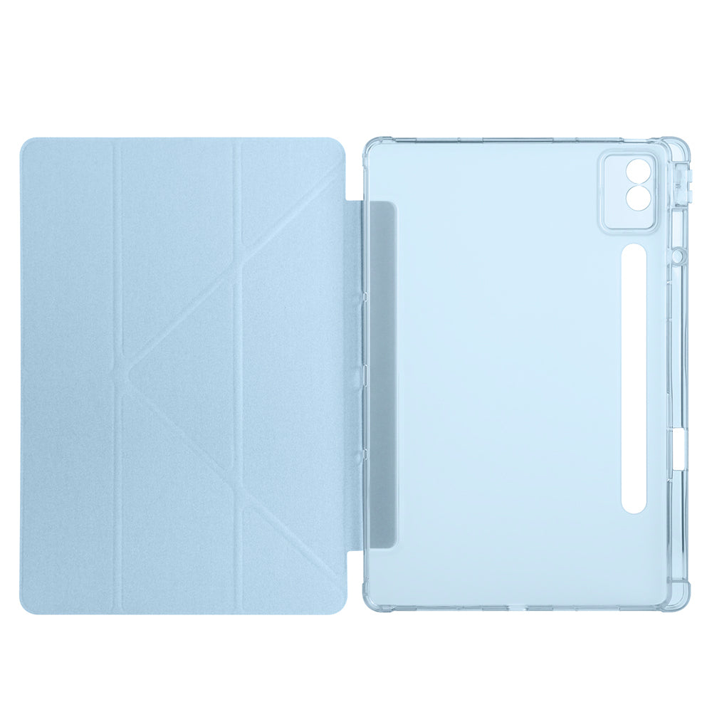 Lenovo Idea Tab Pro 12.7 TB-373FU Kılıf Zore Tri Folding Kalem Bölmeli Standlı Kılıf