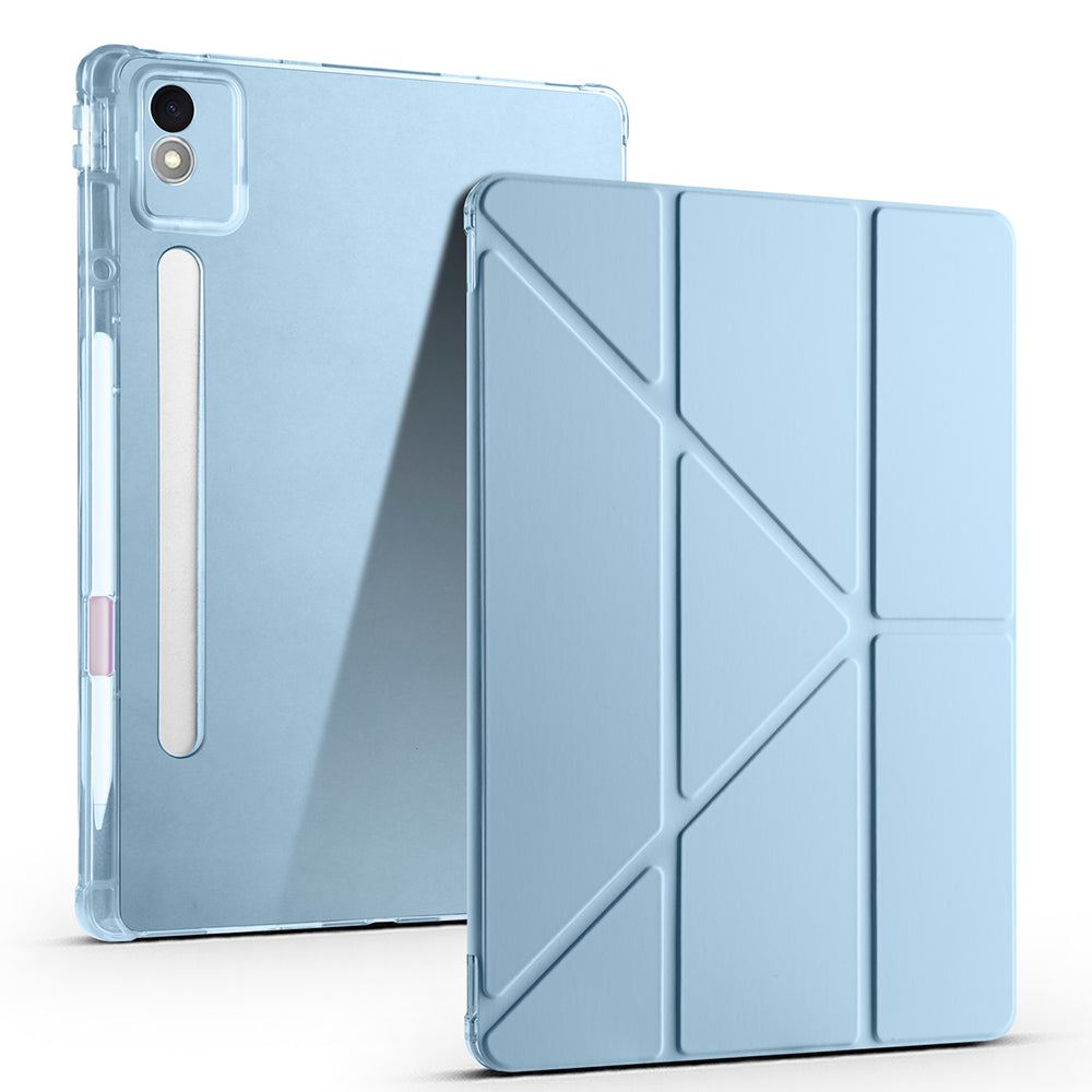 Lenovo Idea Tab Pro 12.7 TB-373FU Kılıf Zore Tri Folding Kalem Bölmeli Standlı Kılıf