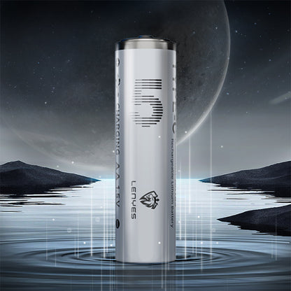 Lenyes AA105 Type-C Şarj Portlu Şarj Edilebilir AA Lityum-ion Pil 2800mWh 1.5V 2 Adet