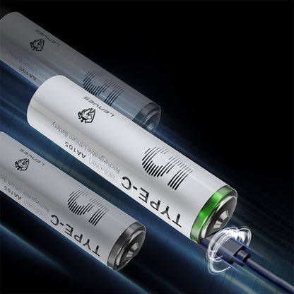 Lenyes AA105 Type-C Şarj Portlu Şarj Edilebilir AA Lityum-ion Pil 2800mWh 1.5V 2 Adet