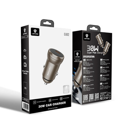 Lenyes CA62 Hızlı Şarj Özellikli Type-C Portlu PD Araç Şarj Aleti 30W