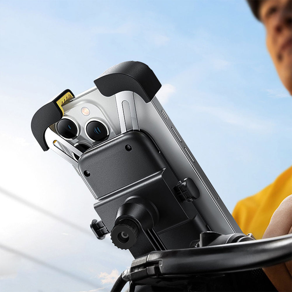 Lenyes CR169 Sarsıntı Önleyici 360 Derece Ayarlanabilir Bisiklet ve Motosiklet Telefon Tutucu