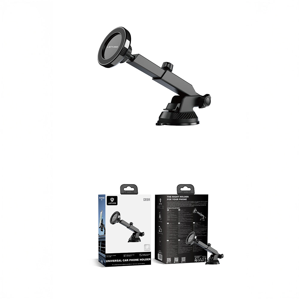 Lenyes CR184 360 Derece Dönebilen Teleskopik Vantuzlu Araç Telefon Tutucu