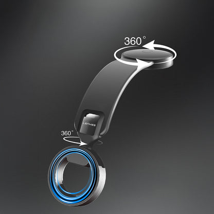Lenyes CR185 Magnetik M-safe Uyumlu Bükülebilen Eğimi ve Düz Zemin Araç Telefon Tutucu