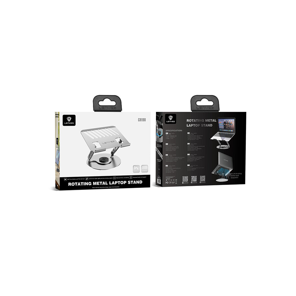 Lenyes CR190 360 Derece Dönebilen Katlanabilir Laptop Standı